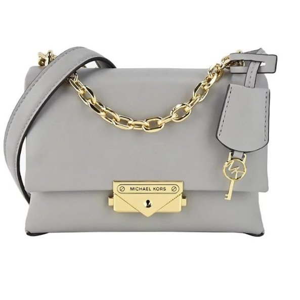 快速出貨!【Michael Kors】防刮皮革素色肩背斜背包-大象灰-2