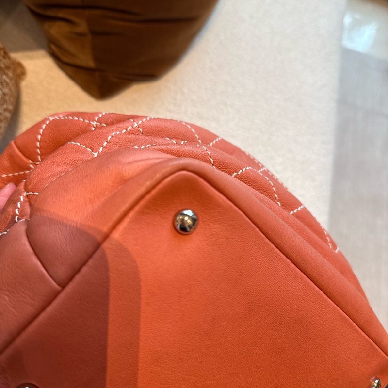Chanel 橘色手提/肩背 小包-8