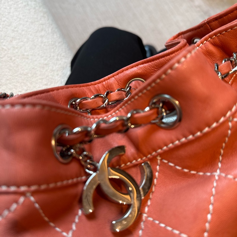 Chanel 橘色手提/肩背 小包-14