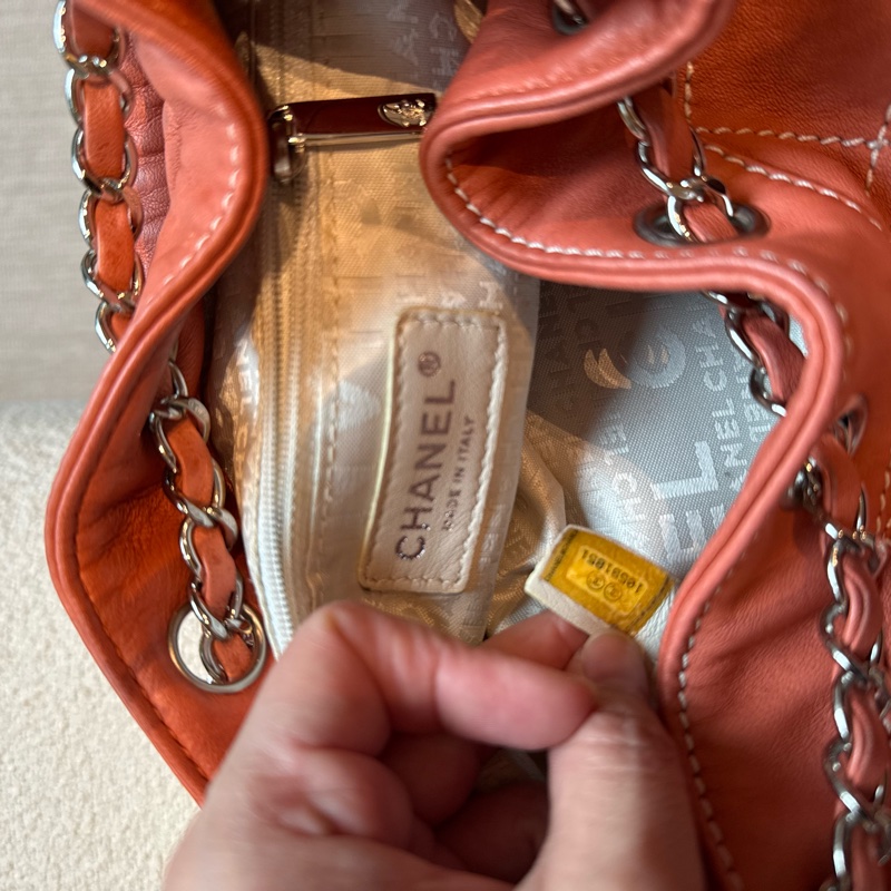 Chanel 橘色手提/肩背 小包-18