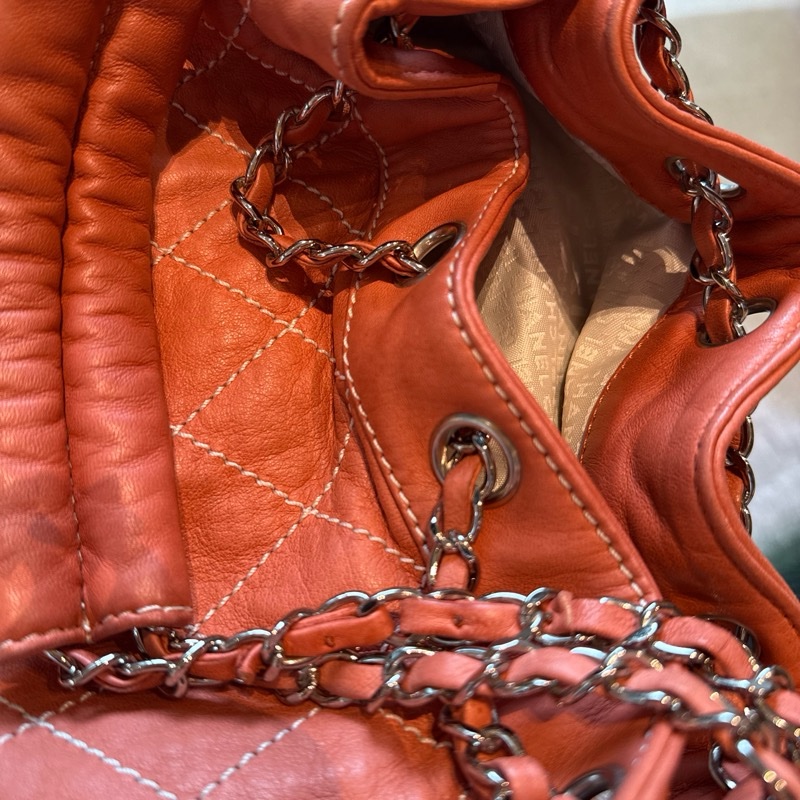 Chanel 橘色手提/肩背 小包-22