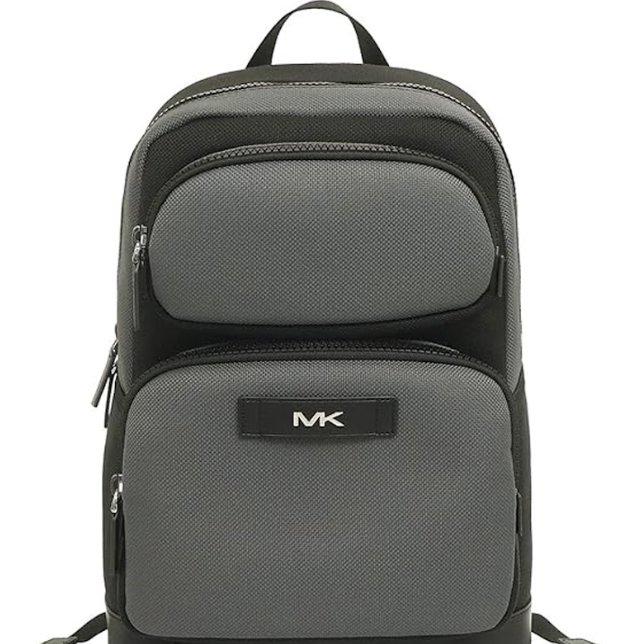 快速出貨!【Michael Kors】尼龍公事後背包-灰黑-0