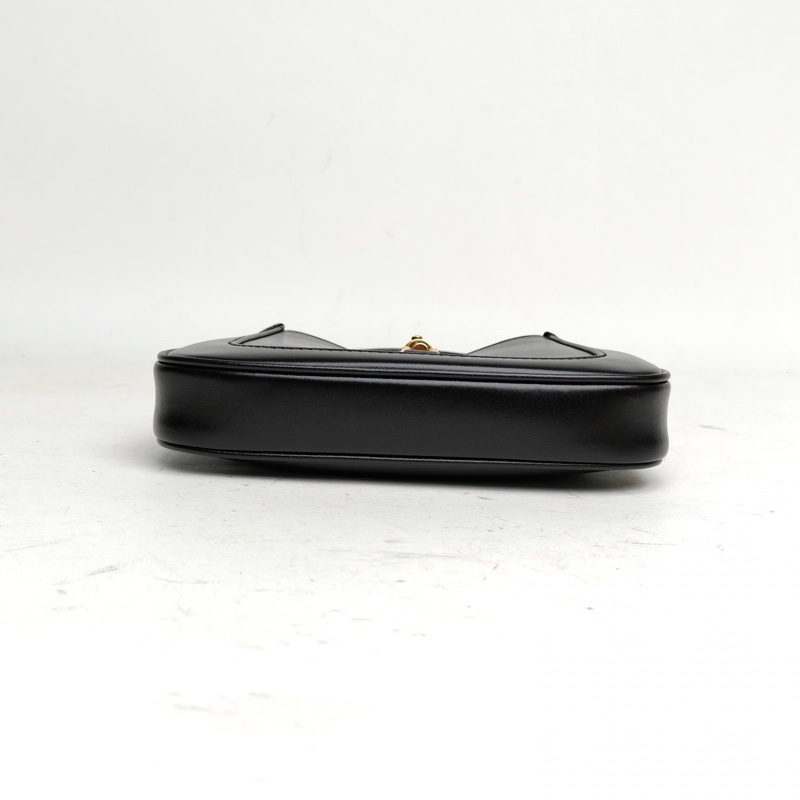 GUCCI Jackie1961Mini19黑色牛皮金扣-3