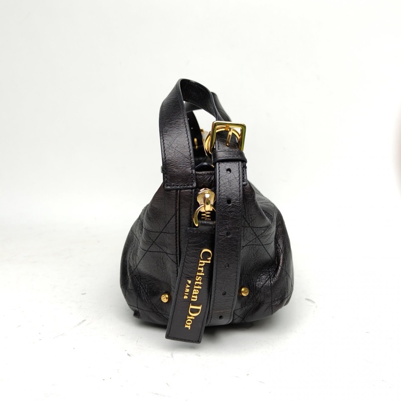 DIOR D-journey小號23cm黑色牛皮金扣2024-1