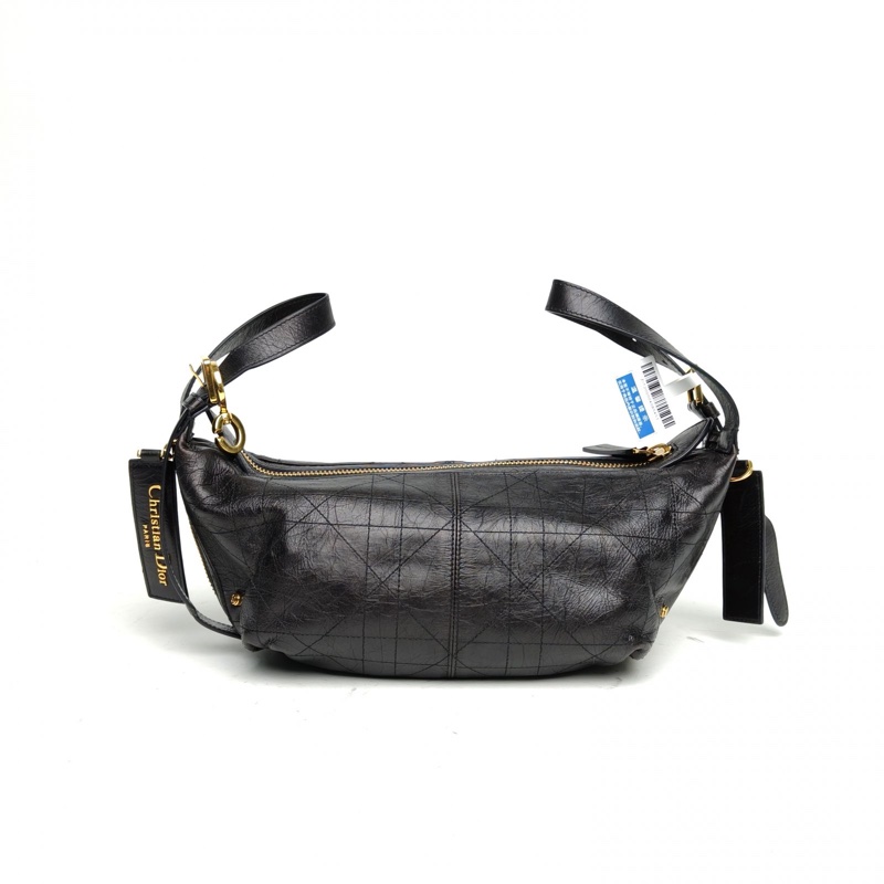 DIOR D-journey小號23cm黑色牛皮金扣2024-2