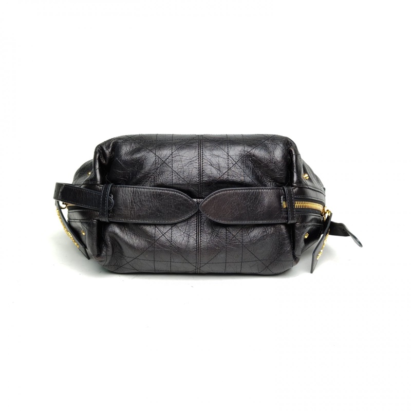 DIOR D-journey小號23cm黑色牛皮金扣2024-3