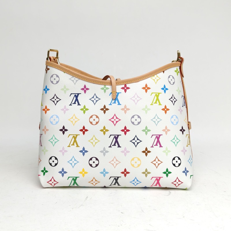 LOUIS VUITTON CARRYALL村上隆聯名小號29白三彩PVC金扣晶片-2
