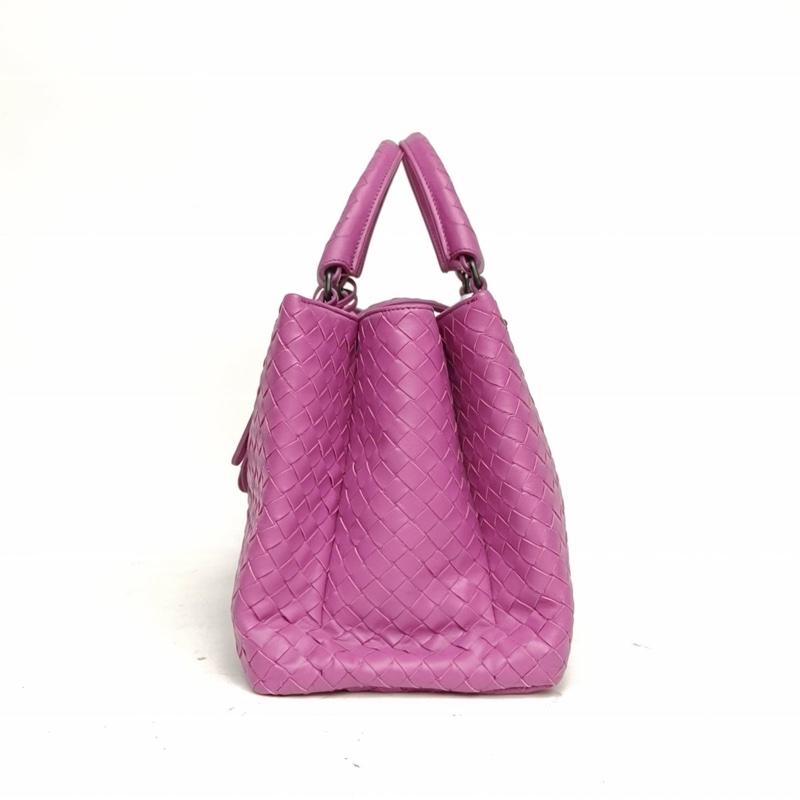 BOTTEGA VENETA Roma羅馬包小號31紫色羊皮鎢鋼扣-1