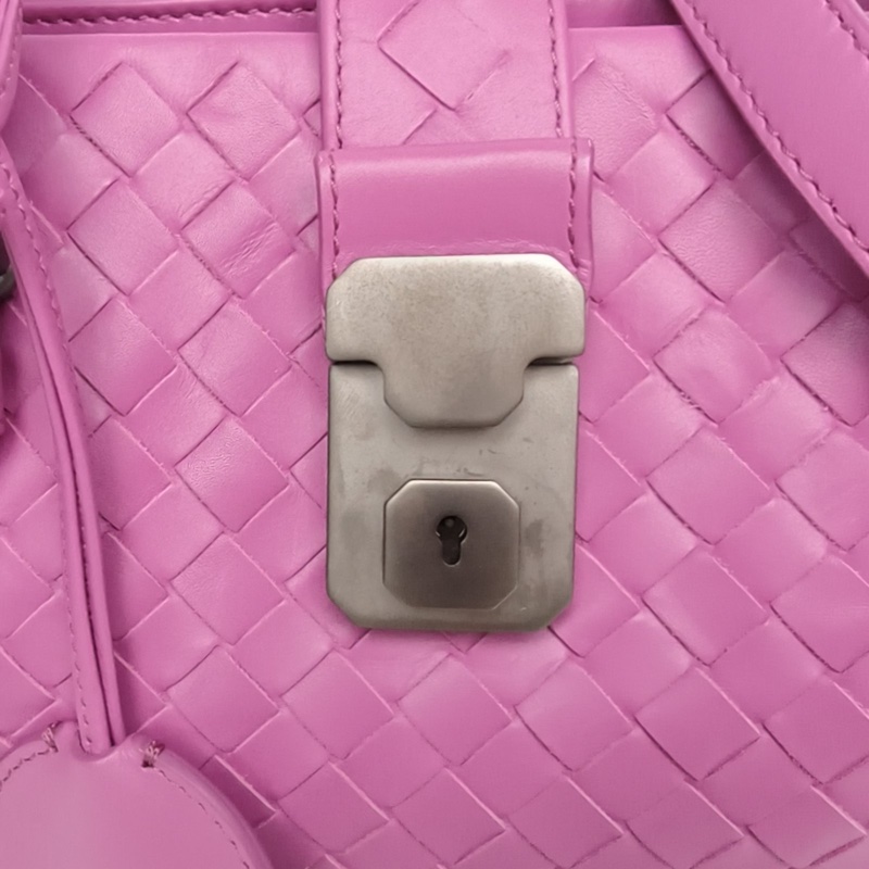 BOTTEGA VENETA Roma羅馬包小號31紫色羊皮鎢鋼扣-4