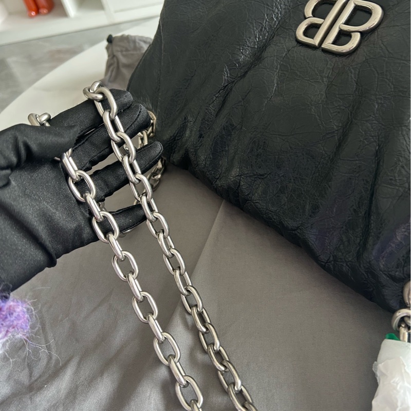 balenciaga巴黎世家托特 黑色包身完好無破無裂-8