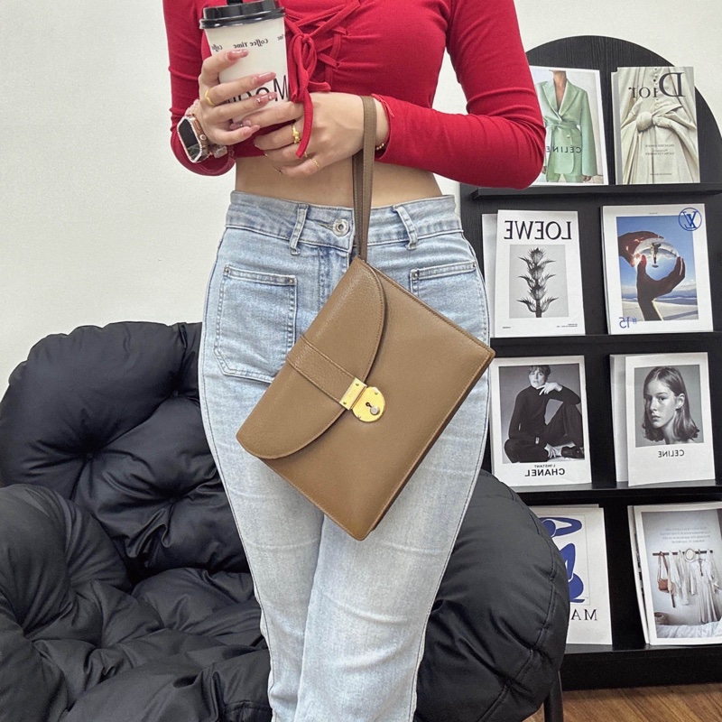 【赫蒂國際精品】Gucci古馳 棕色復古信封包 vintage-1