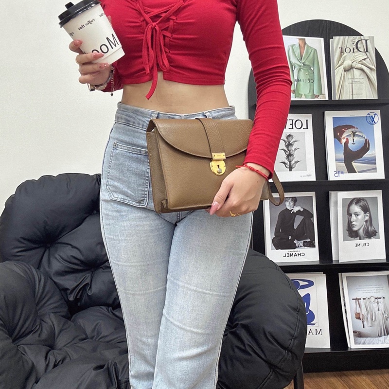 【赫蒂國際精品】Gucci古馳 棕色復古信封包 vintage-3