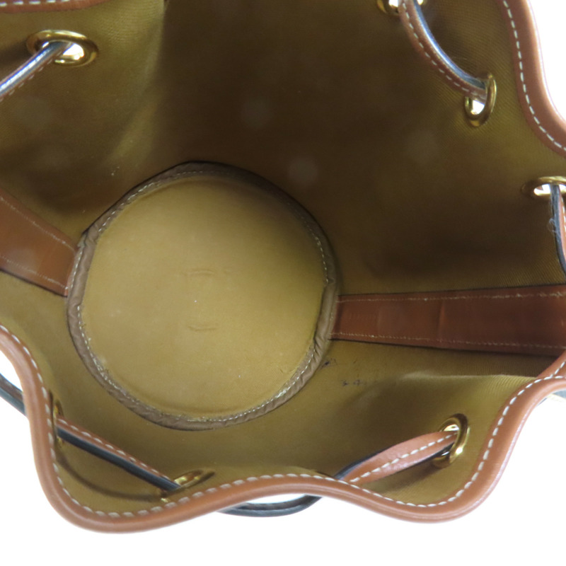 CELINE 塗層帆布Triomphe Drawstring Small bucket肩背袋-4