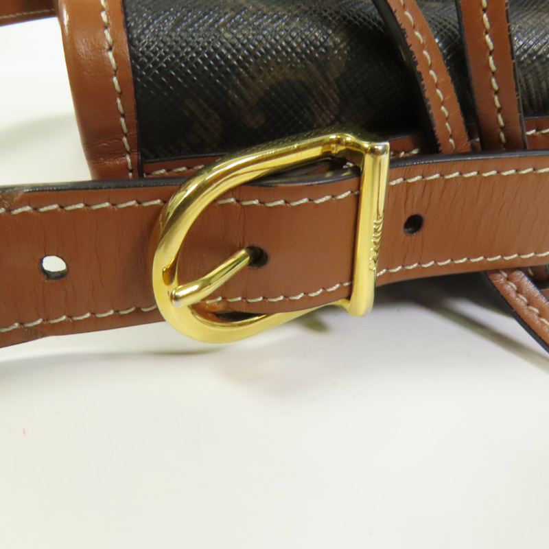 CELINE 塗層帆布Triomphe Drawstring Small bucket肩背袋-6