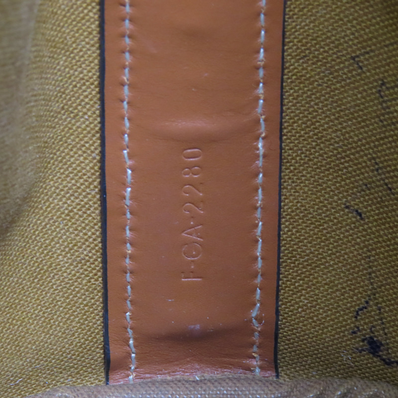 CELINE 塗層帆布Triomphe Drawstring Small bucket肩背袋-8