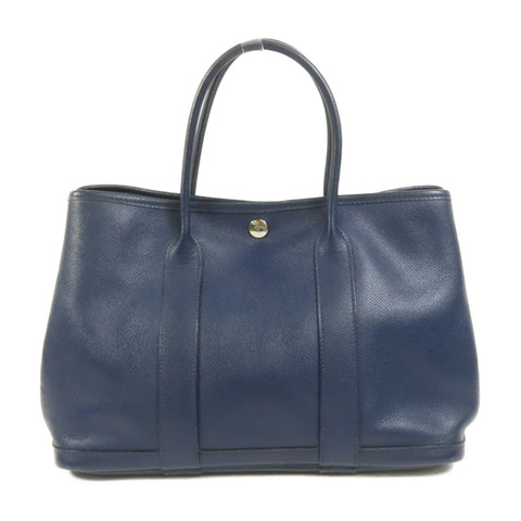 HERMES Epsom皮革Garden Party TPM手挽袋Blue Nuit