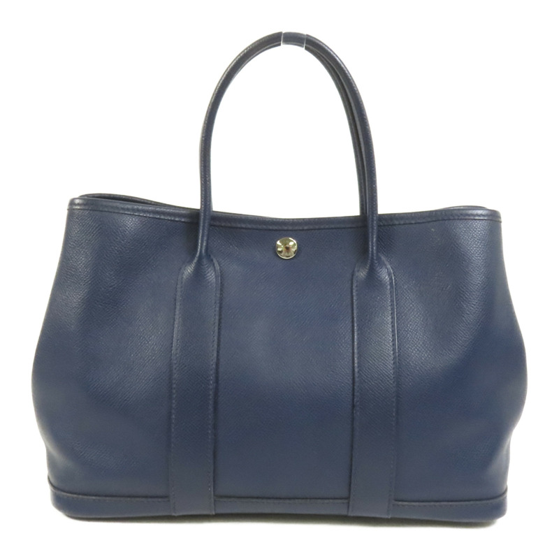 HERMES Epsom皮革Garden Party TPM手挽袋Blue Nuit-1
