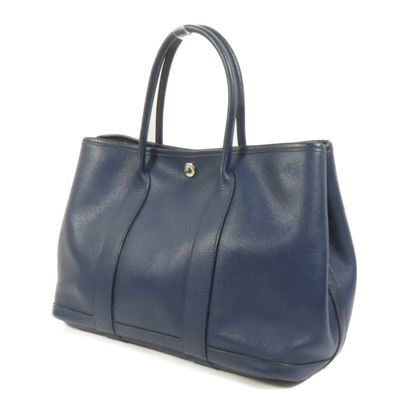HERMES Epsom皮革Garden Party TPM手挽袋Blue Nuit-2