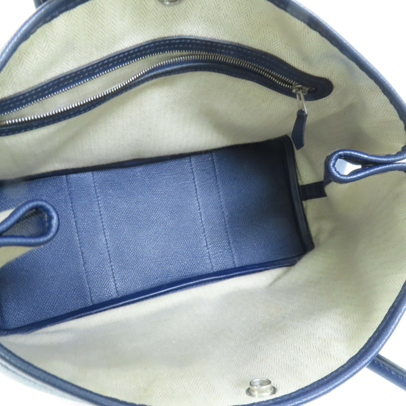 HERMES Epsom皮革Garden Party TPM手挽袋Blue Nuit-4