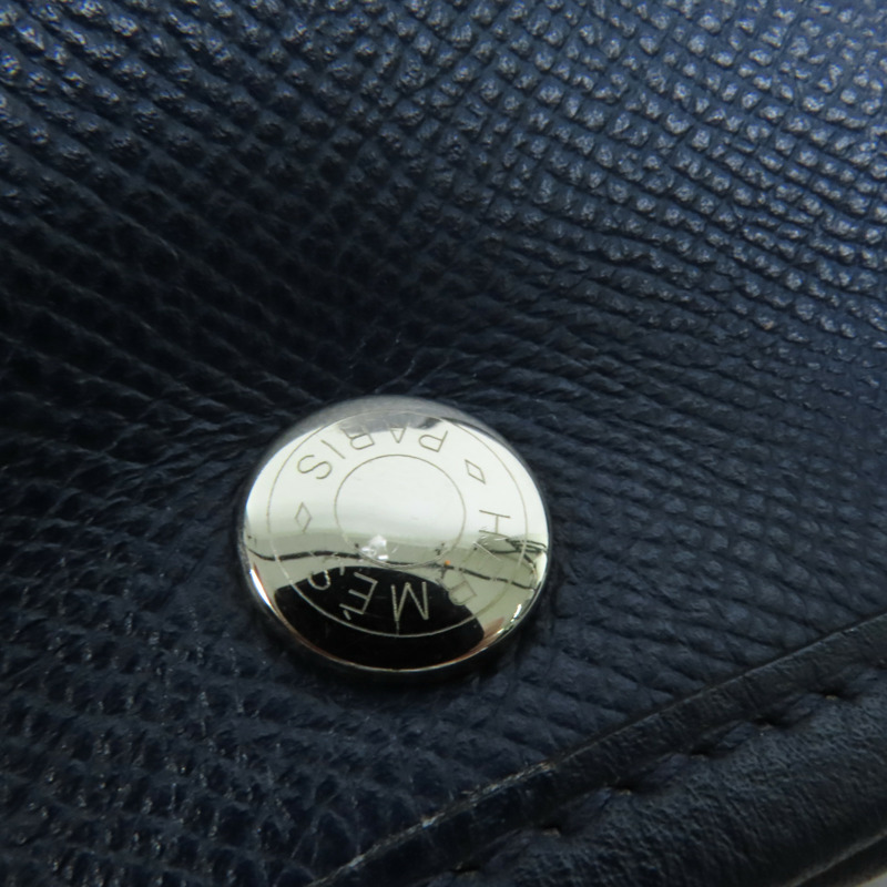 HERMES Epsom皮革Garden Party TPM手挽袋Blue Nuit-6