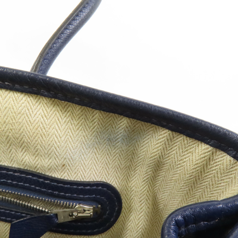 HERMES Epsom皮革Garden Party TPM手挽袋Blue Nuit-13