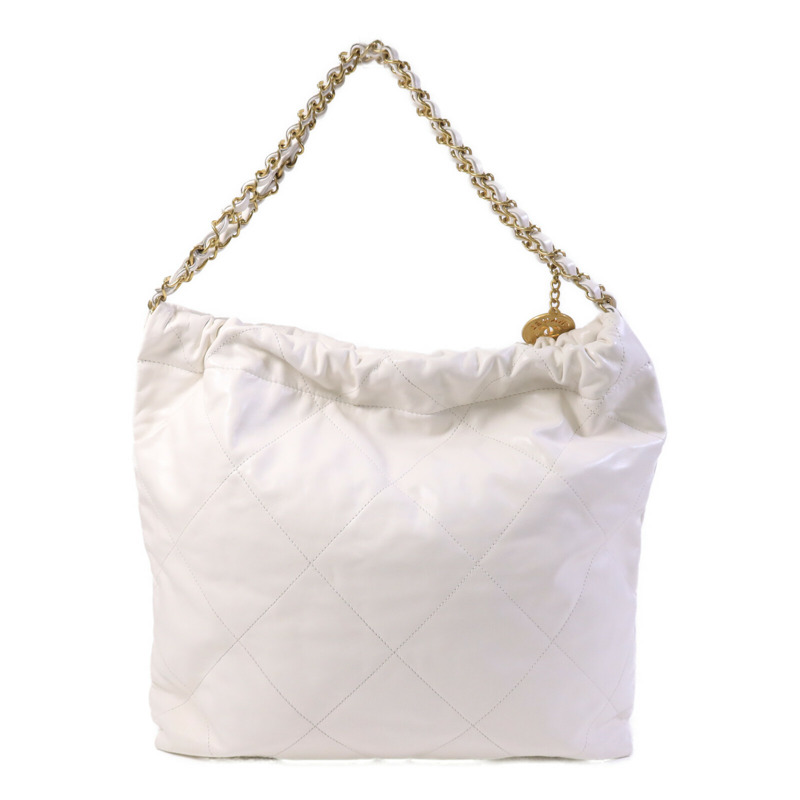 CHANEL 牛皮皮革Chanel 22鏈帶肩背袋-1