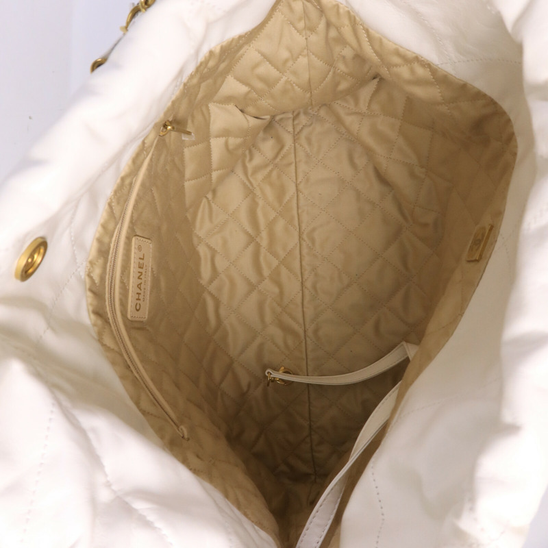 CHANEL 牛皮皮革Chanel 22鏈帶肩背袋-4