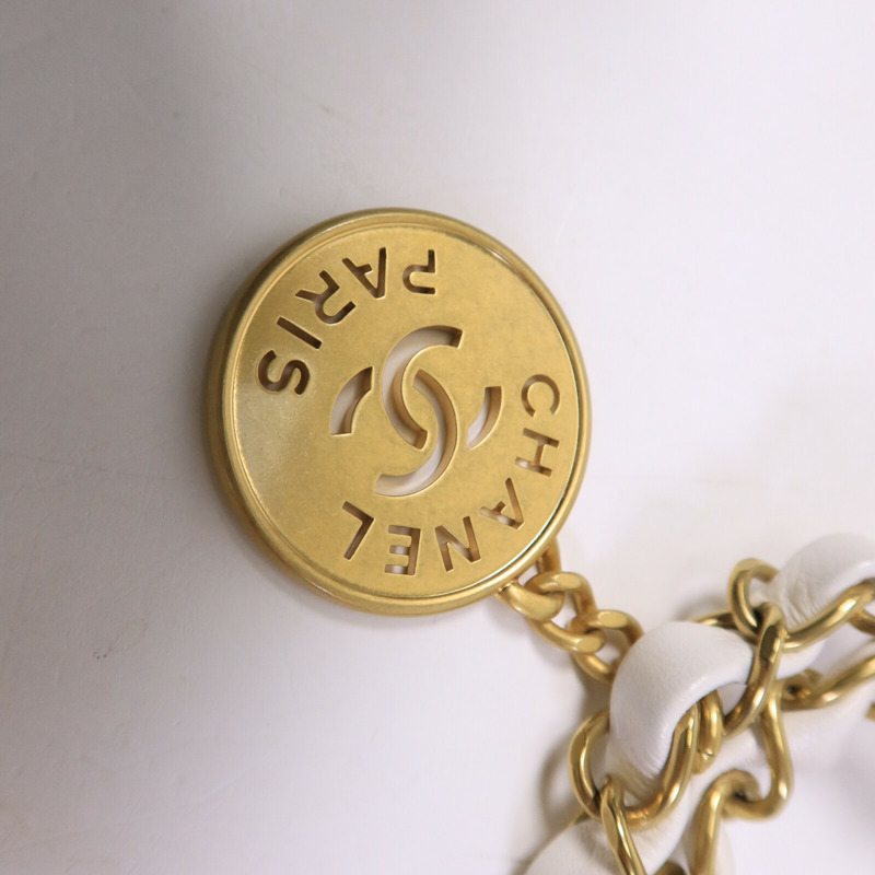 CHANEL 牛皮皮革Chanel 22鏈帶肩背袋-6