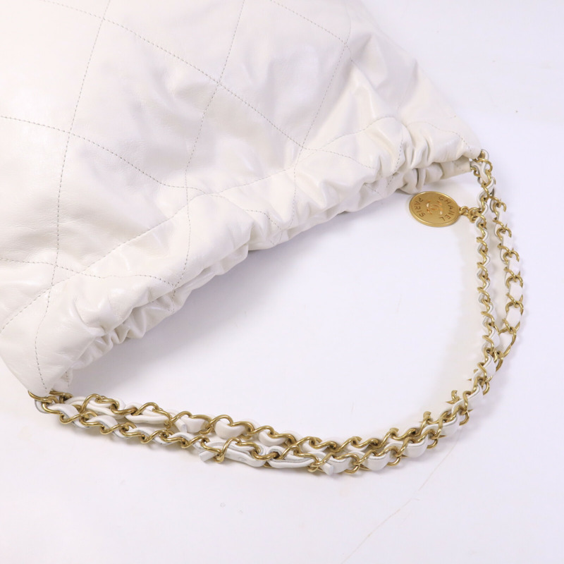 CHANEL 牛皮皮革Chanel 22鏈帶肩背袋-8