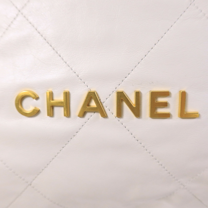 CHANEL 牛皮皮革Chanel 22鏈帶肩背袋-14