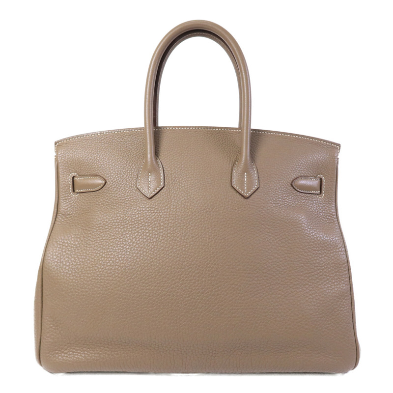 HERMES Togo皮革Birkin 35手挽袋Etoupe-1