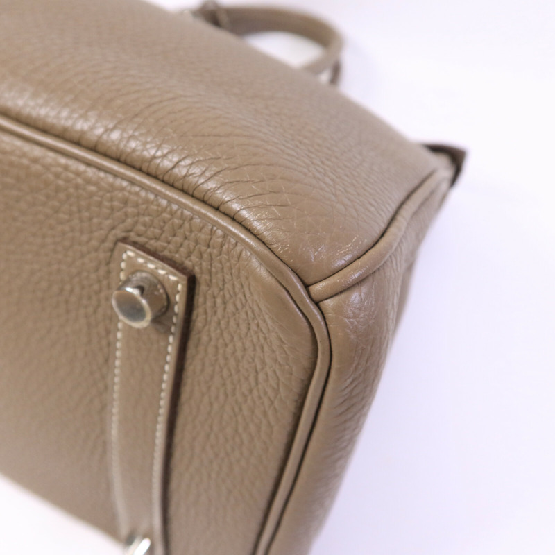 HERMES Togo皮革Birkin 35手挽袋Etoupe-9