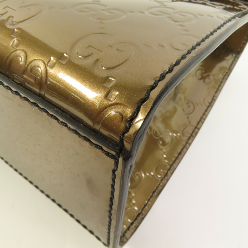 GUCCI 漆皮皮革Emily肩背袋-12