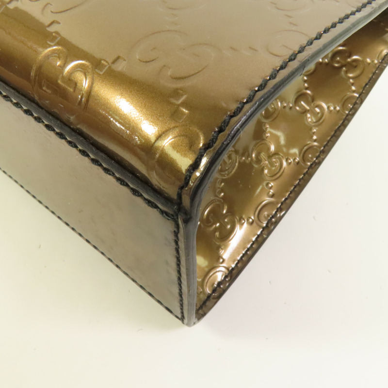 GUCCI 漆皮皮革Emily肩背袋-13