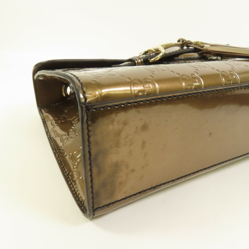 GUCCI 漆皮皮革Emily肩背袋-15