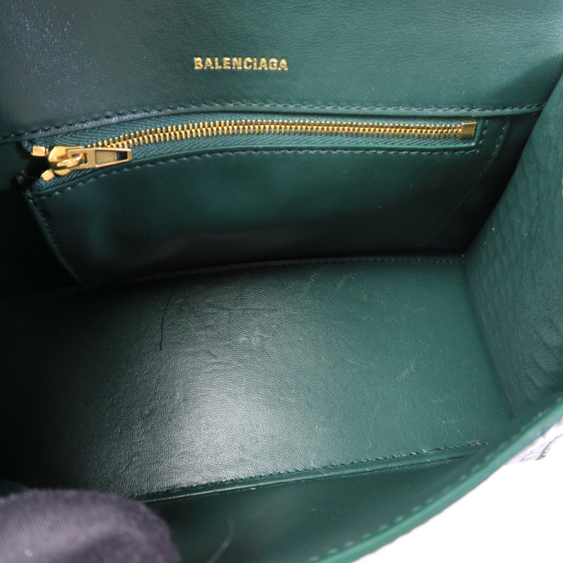 BALENCIAGA 牛皮皮革Hourglass Small手挽肩背兩用袋-4