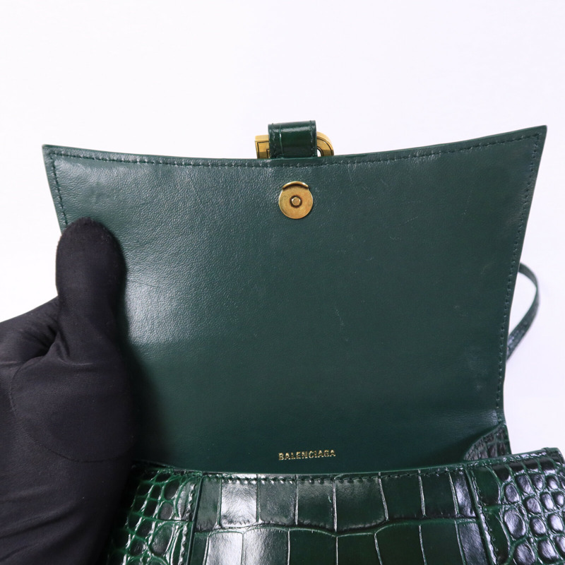 BALENCIAGA 牛皮皮革Hourglass Small手挽肩背兩用袋-14