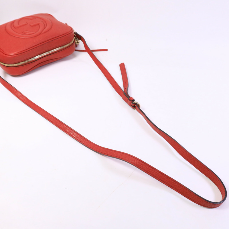 GUCCI 牛皮皮革Soho Disco肩背袋-8