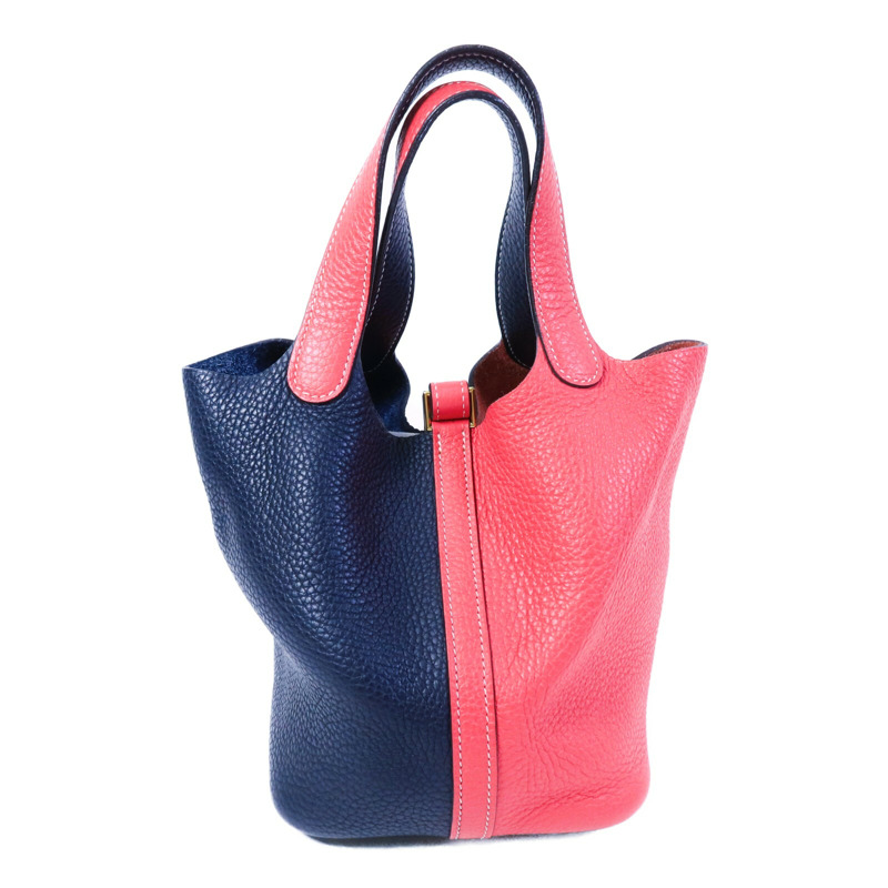 HERMES Clemence皮革Picotin PM手提袋-1