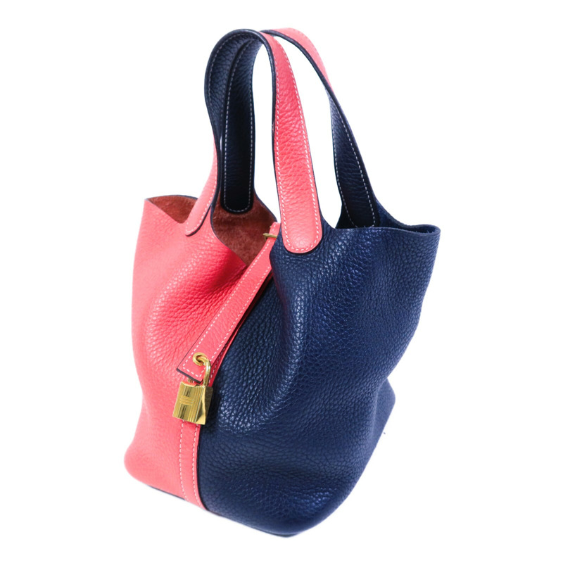 HERMES Clemence皮革Picotin PM手提袋-2