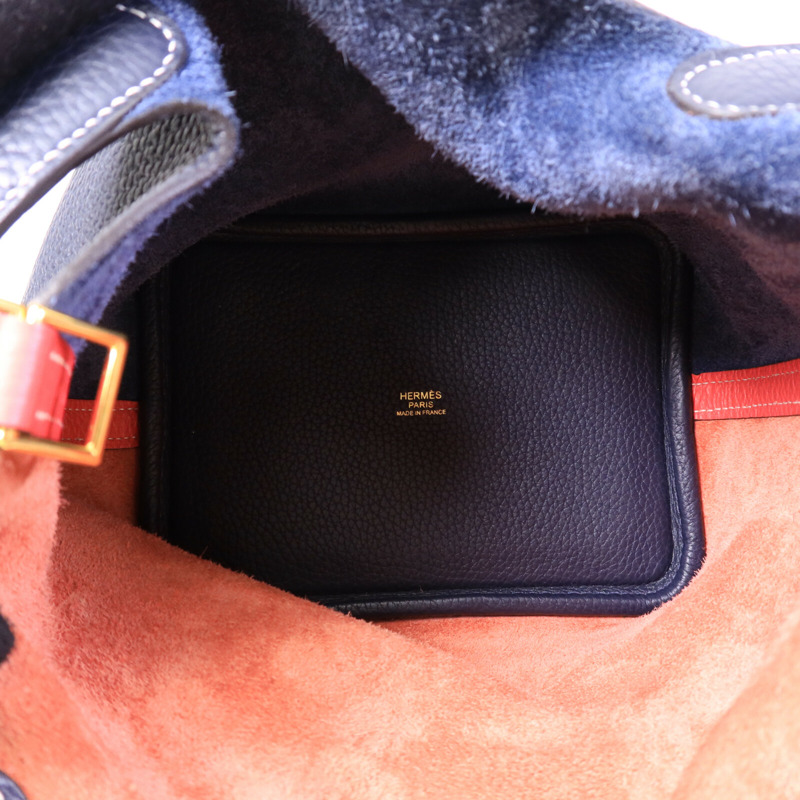 HERMES Clemence皮革Picotin PM手提袋-4