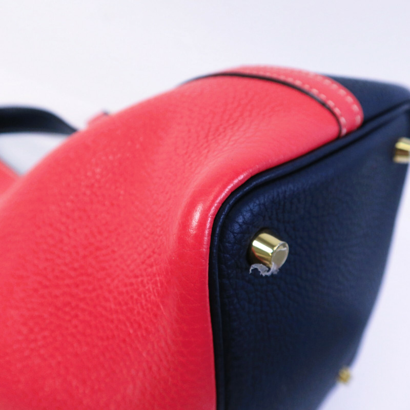 HERMES Clemence皮革Picotin PM手提袋-11