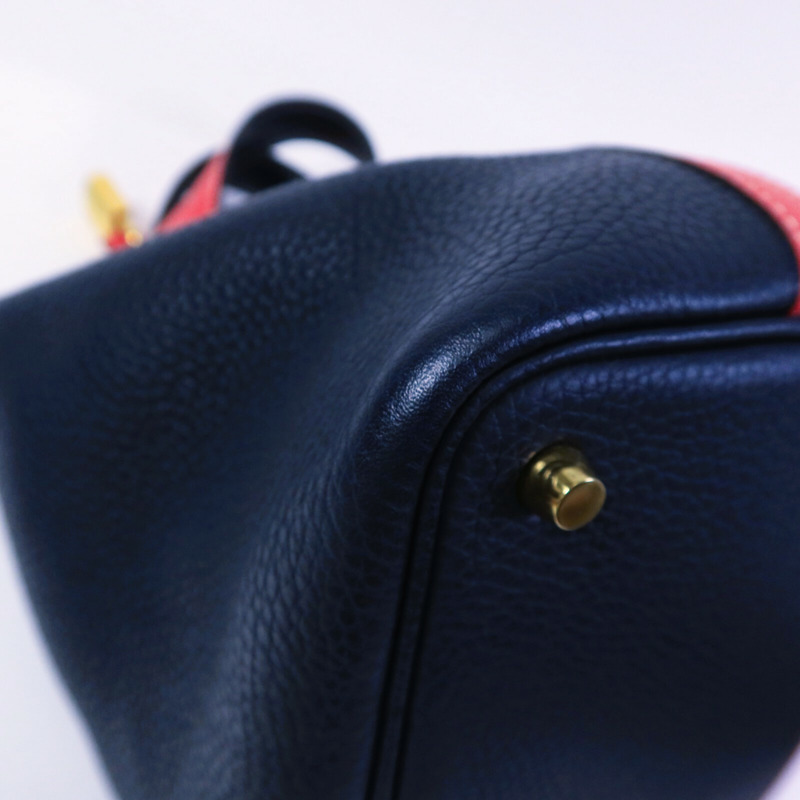 HERMES Clemence皮革Picotin PM手提袋-13