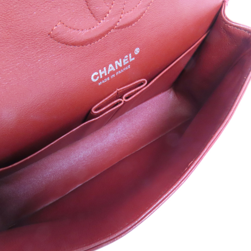 CHANEL 羊皮皮革Classic 25鏈帶肩背袋-4