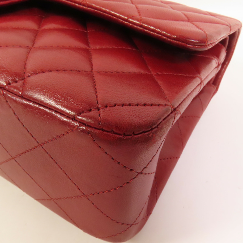 CHANEL 羊皮皮革Classic 25鏈帶肩背袋-12