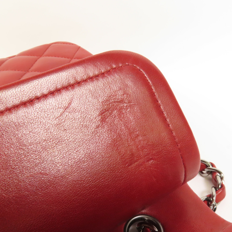 CHANEL 羊皮皮革Classic 25鏈帶肩背袋-17