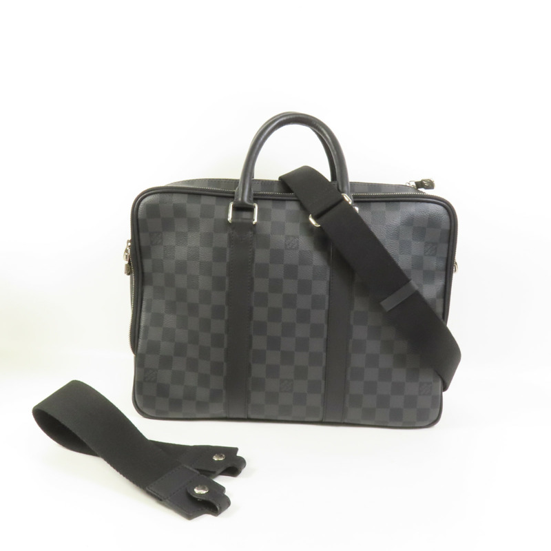 LOUIS VUITTON Damier Graphite ICareNM Briefcase手挽肩背兩用袋-10