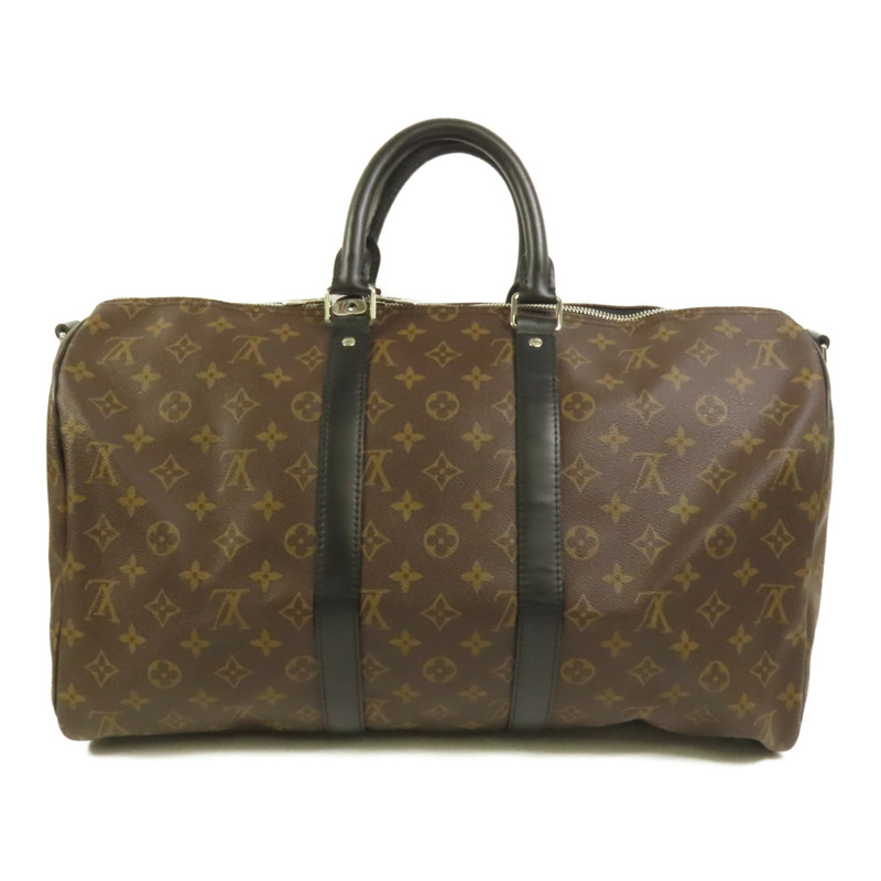 LOUIS VUITTON Monogram Macassar Keepall Bandouliere 45手挽肩背兩用袋-1
