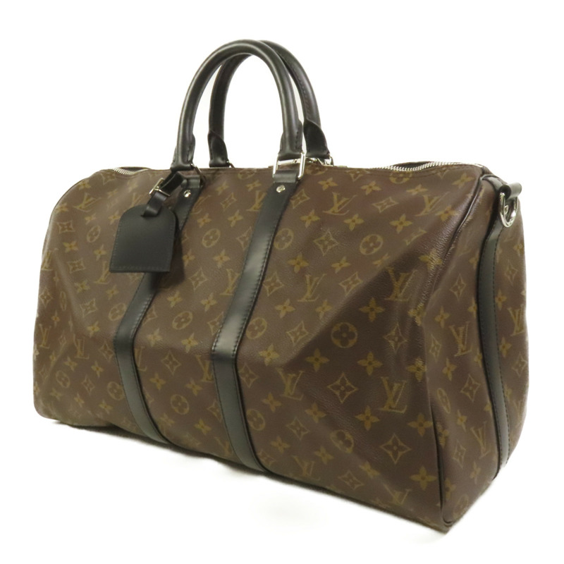 LOUIS VUITTON Monogram Macassar Keepall Bandouliere 45手挽肩背兩用袋-2