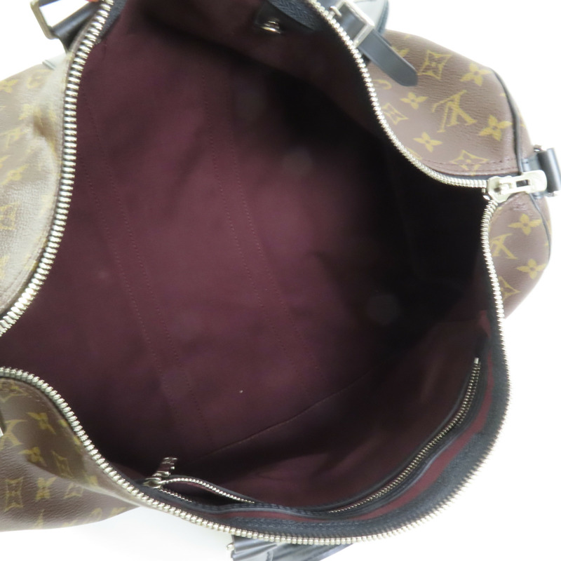 LOUIS VUITTON Monogram Macassar Keepall Bandouliere 45手挽肩背兩用袋-4